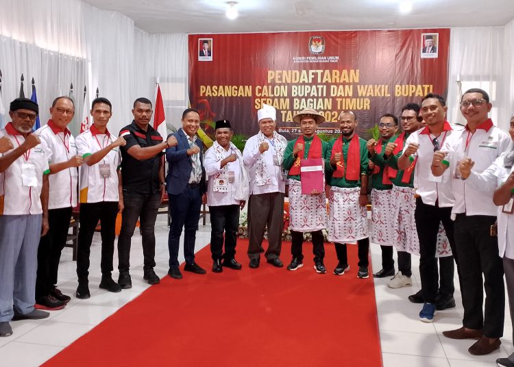 Empat Kandidat Mendaftar di KPU SBT, Paslon AMAN Ajak Masyarakat Ciptakan Pilkada Damai