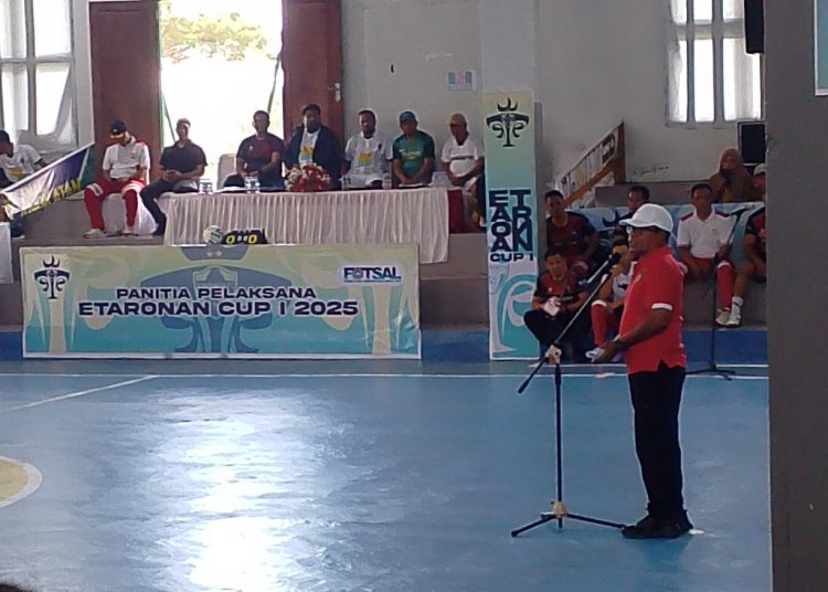 Futsal Etaronan CUP I 2025, Wabup Janji Alokasikan Dana Rehabilitasi GOR Tahun Ini 