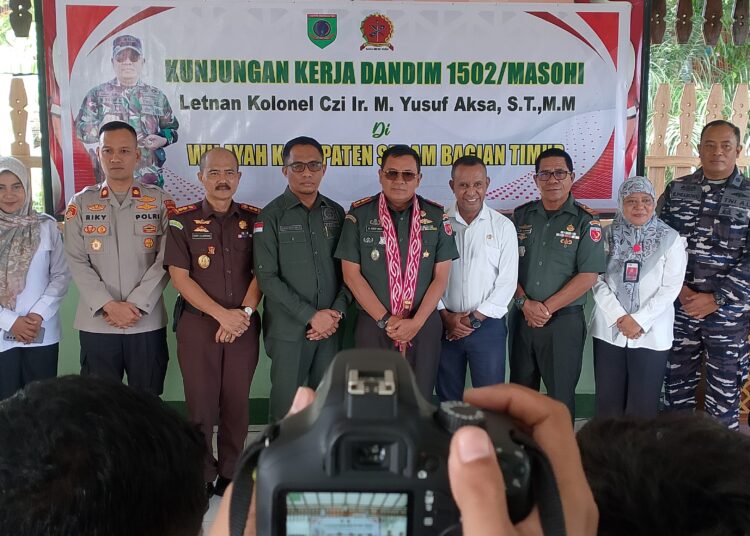 Kunker ke SBT, Dandim Ingatkan Koramil Berkontribusi Bagi Pembangunan Daerah 