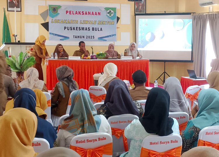 Puskesmas Bula Gelar Lokakarya Lintas Sektor Evaluasi Program 