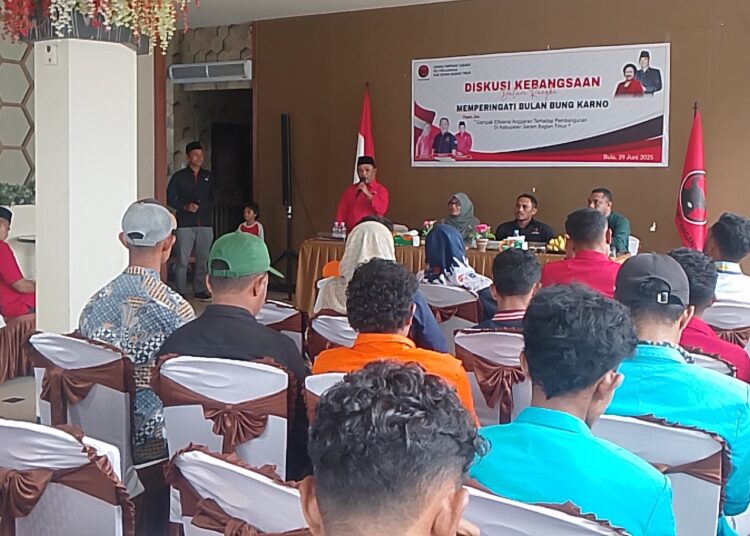 Peringati Bulan Bung Karno, DPC PDI Perjuangan SBT Gelar Diskusi Kebangsaan 