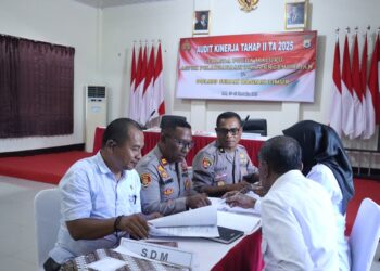Polres SBT Terima Kunjungan Tim Itwasda Polda Maluku 