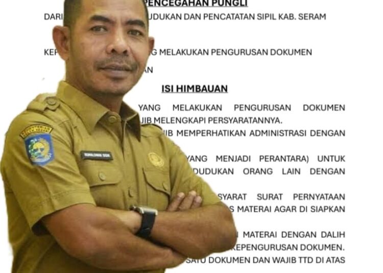 Sidik Himbau Pencegahan Pungli di Disdukcapil, Jika Ada, Warga Lapor ke Penegak Hukum